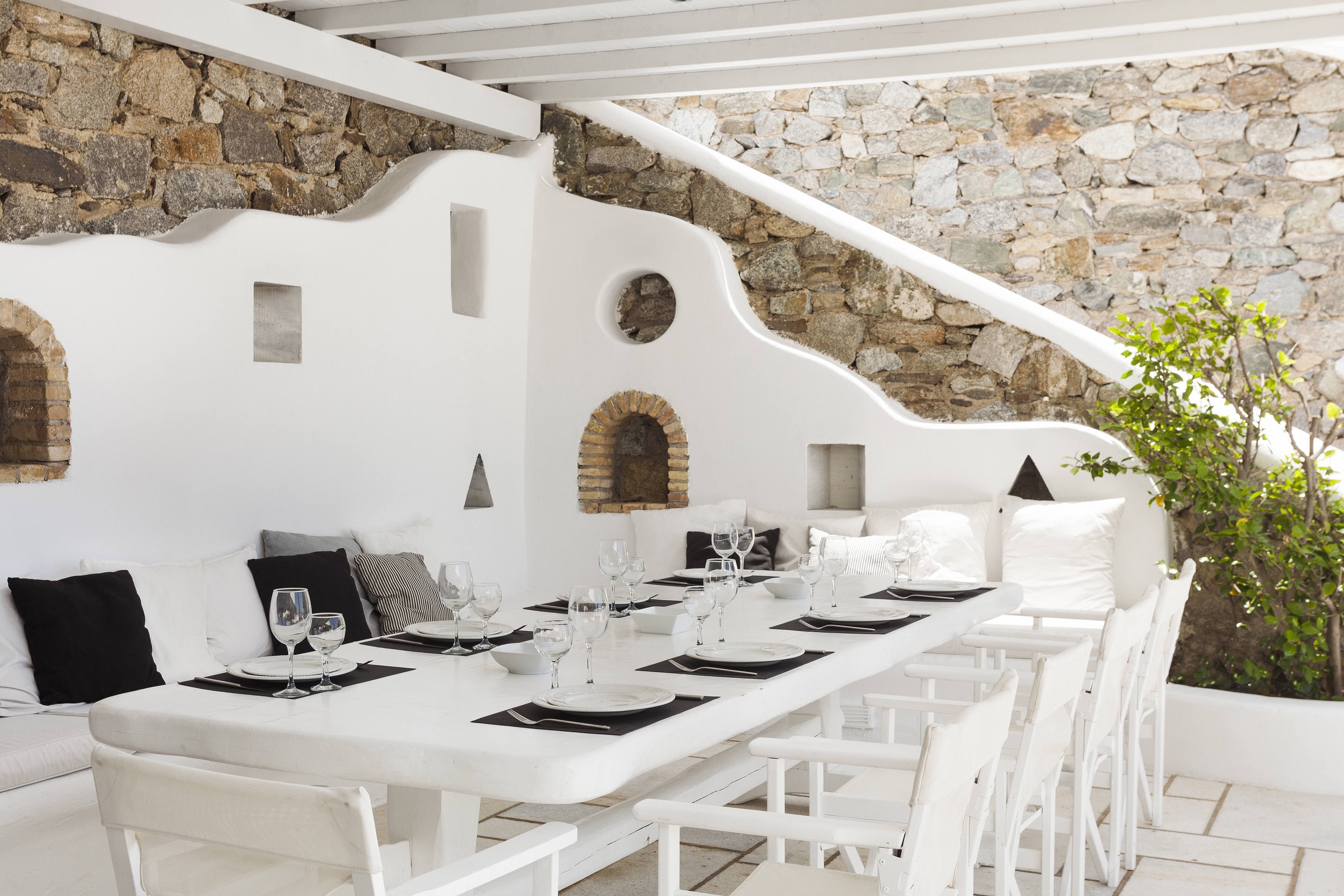 Outdoor dining area
