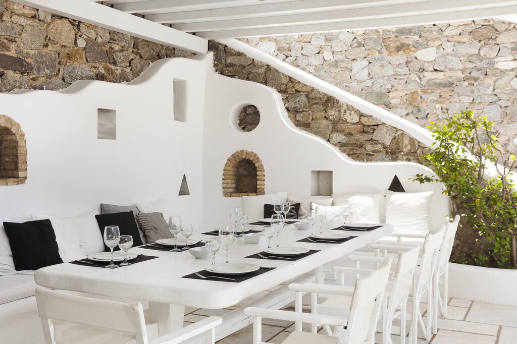 Outdoor dining area