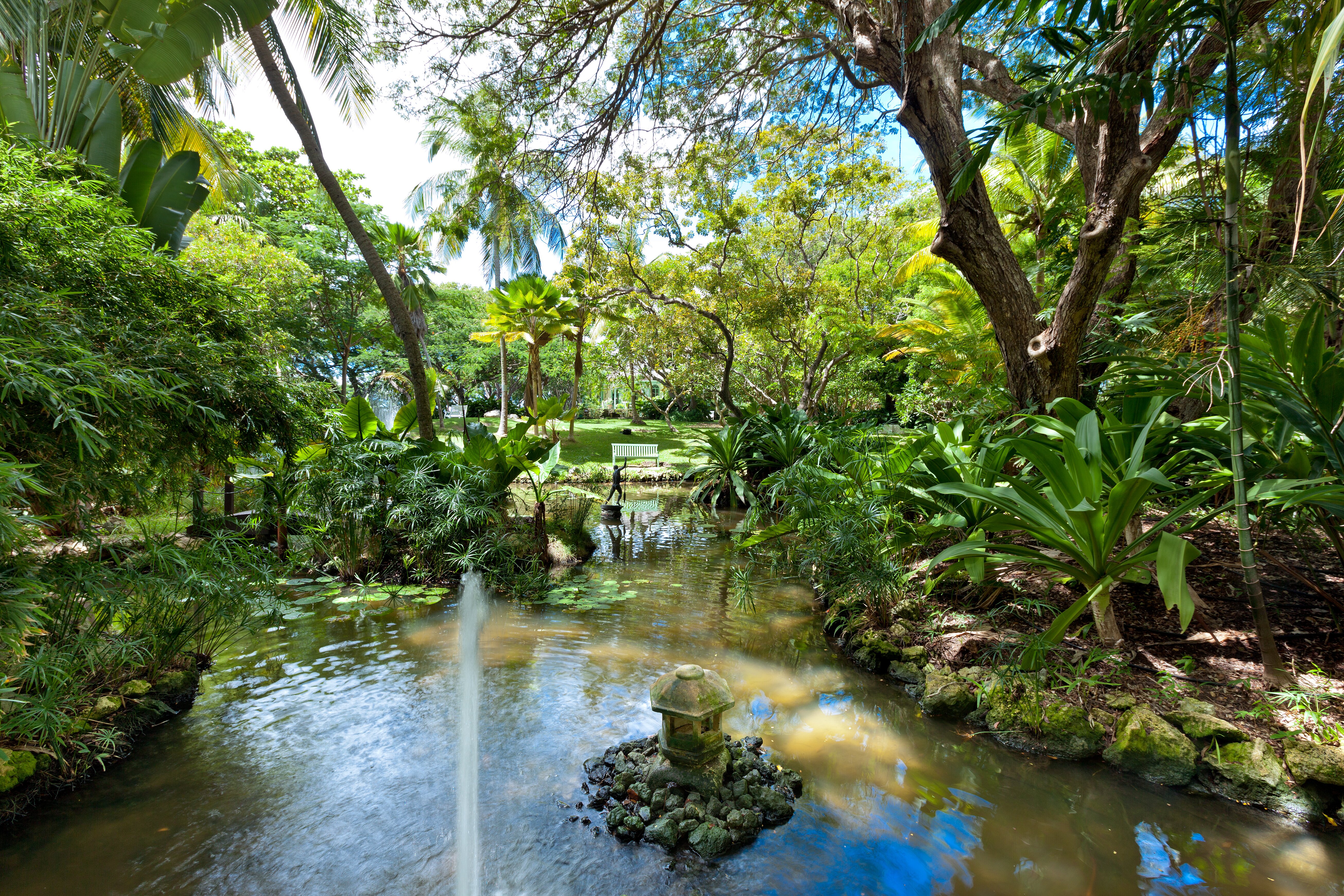 One of ponds at the property