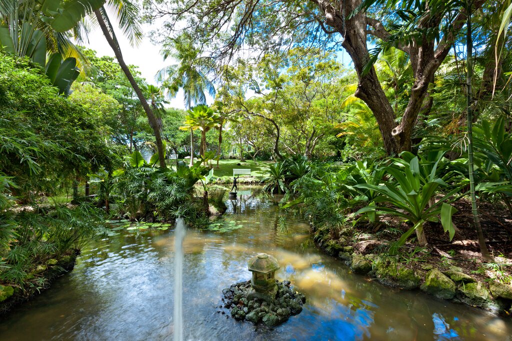 One of ponds at the property