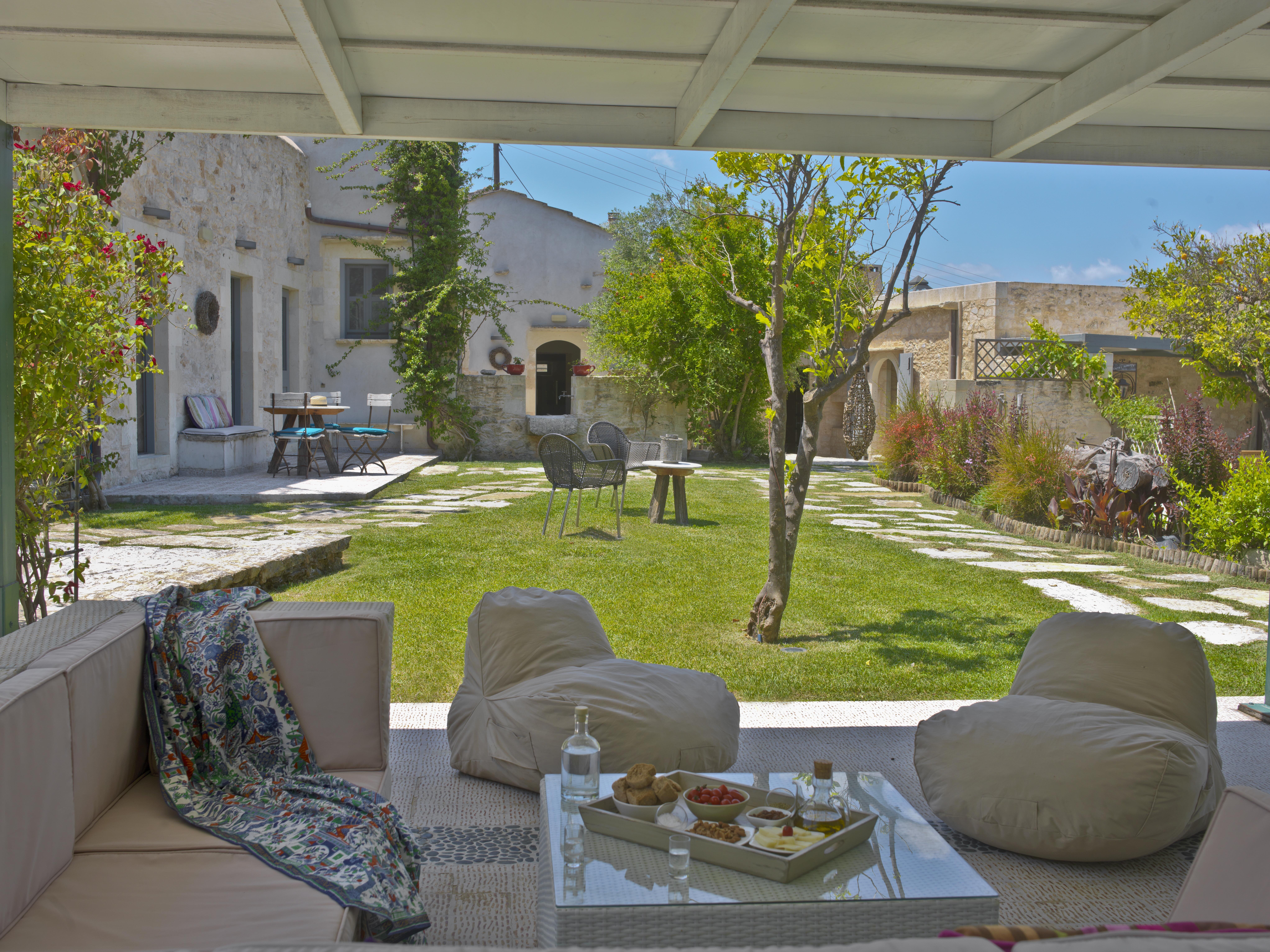 Shaded area with soft seating