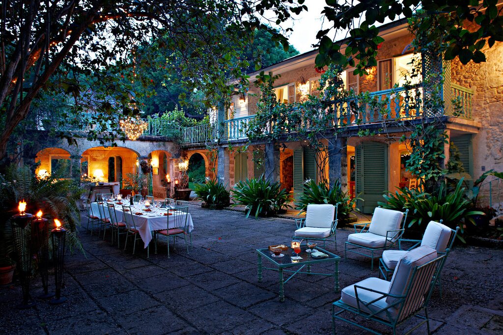 Dining terrace - the Great House