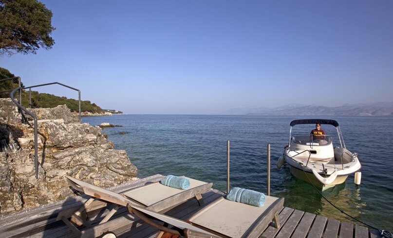 Relax on the deck or set sail from the private boat mooring