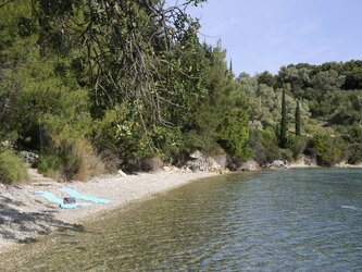 Beach 5-10 mins walk from the house