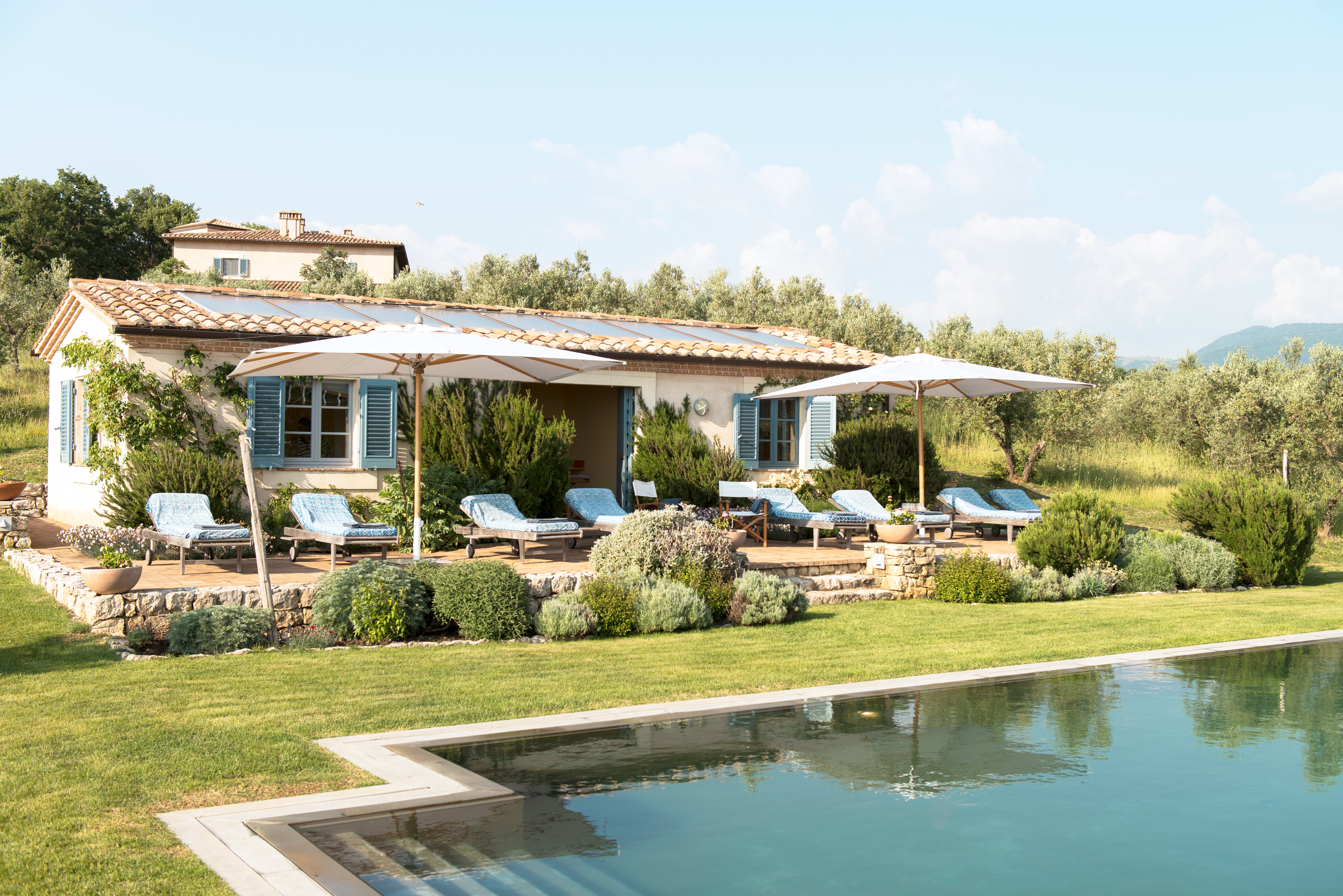 Pool House - villa set at some distance behind
