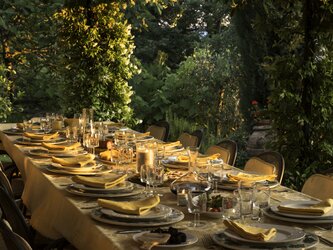Early evening on the 'Club' Terrace