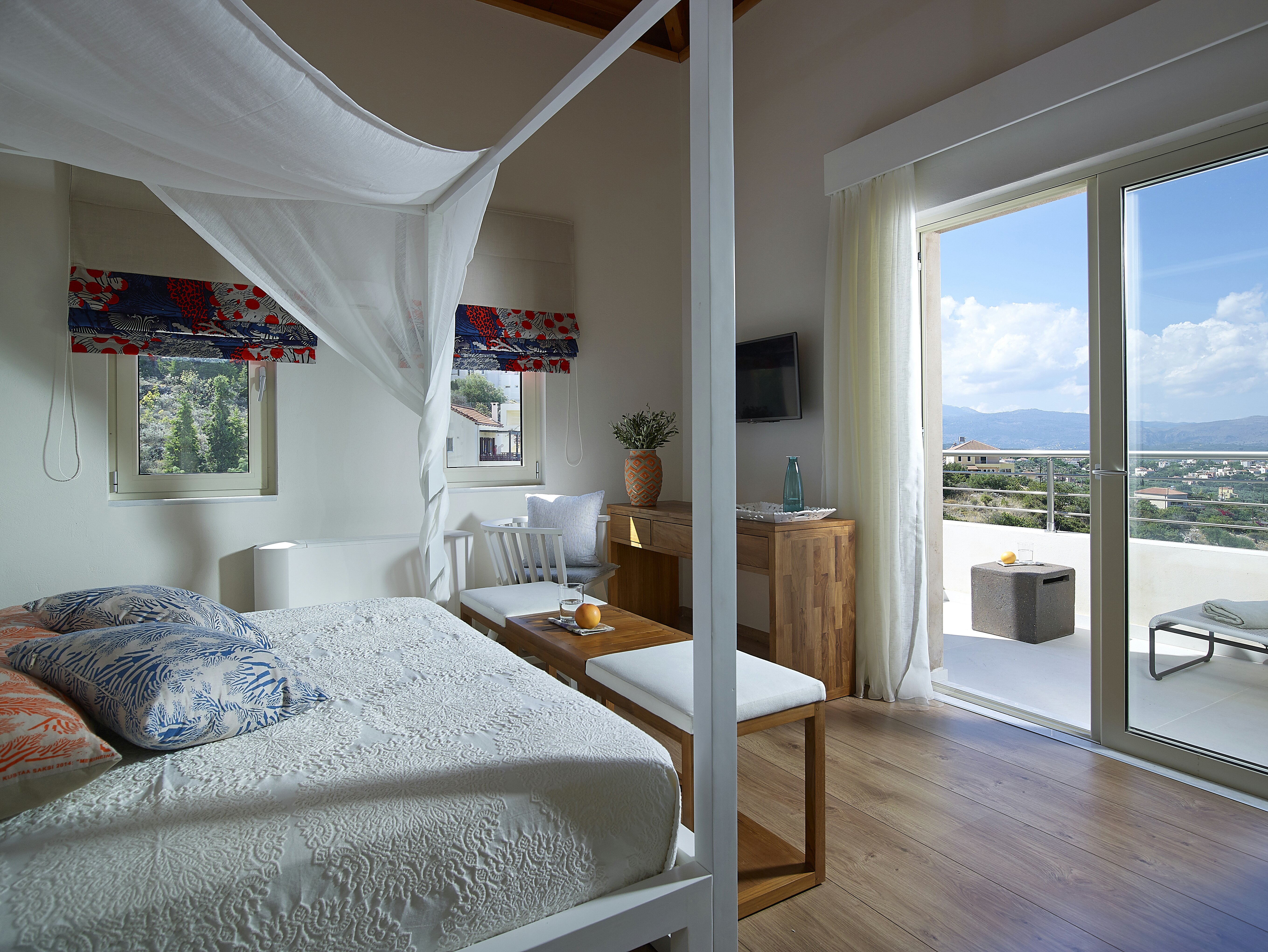 Master double bedroom opening to terrace