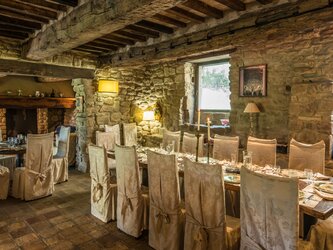 The Club - internal dining area with full kitchen, bar area and fireplace