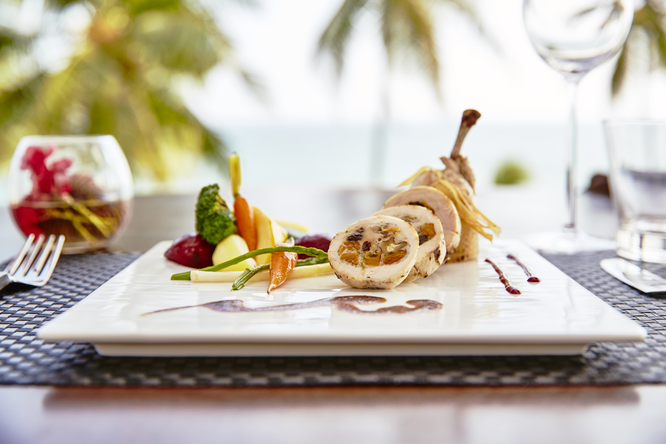 A delicious plate prepared by the chef