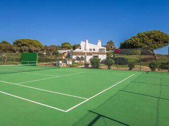 Private tennis court