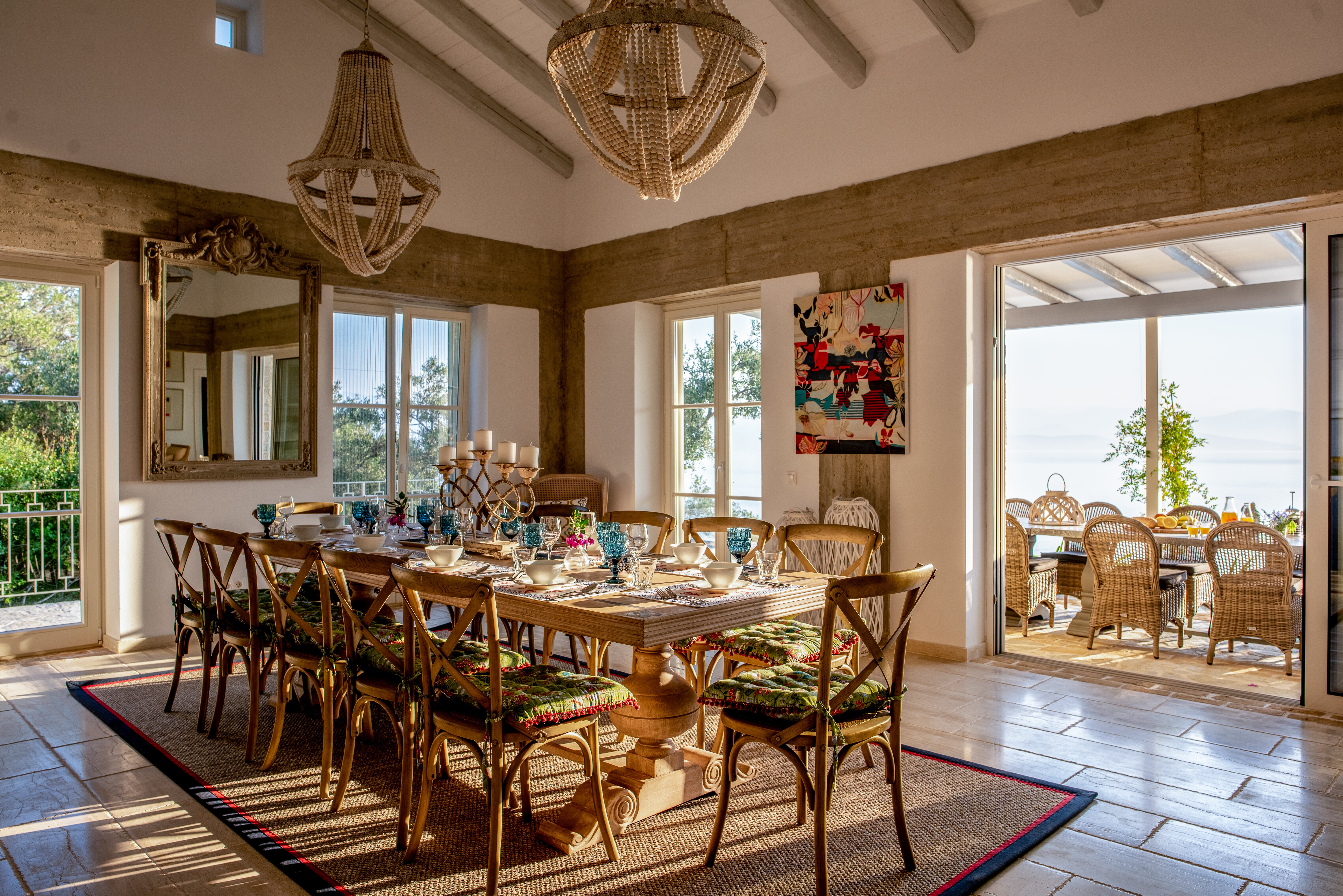 Open plan living/dining and kitchen area