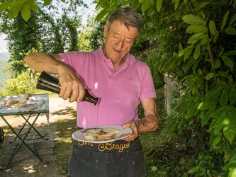 Enjoying local specialities!